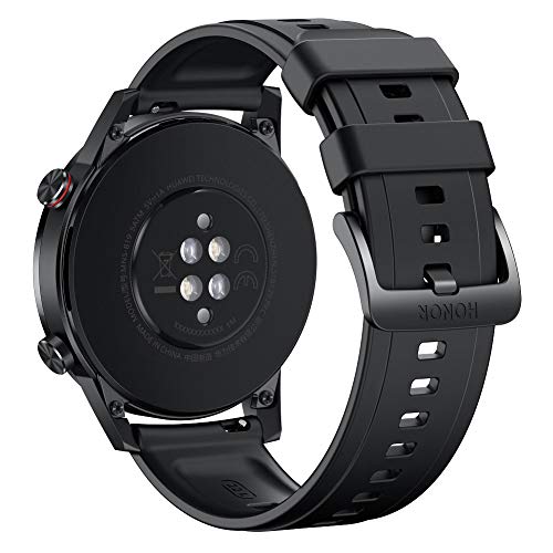 HONOR Smartwatch Magic Watch 2 46mm (hasta 2 Semanas de Batería, Pantalla Táctil AMOLED de 1.39", GPS, 15 Modos Deportivos, Llamadas Bluetooth) para Hombre Mujer, Negro Carbón