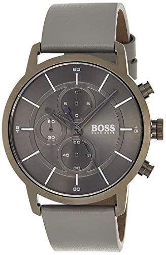 Hugo BOSS Reloj Cronógrafo para Hombre de Cuarzo con Correa en Cuero 1513570