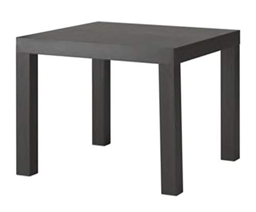 Ikea - Mesa Auxiliar lacada (55 x 55 cm), Color Negro