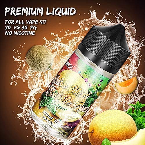 IMECIG 100ml E líquido Ice Melon Bubblegum Liquido Vaper Para Cigarros electronicos 70/30 E Liquid Cigarrillo Electronico Premium Sabores Vapeador 0mg Nicotina