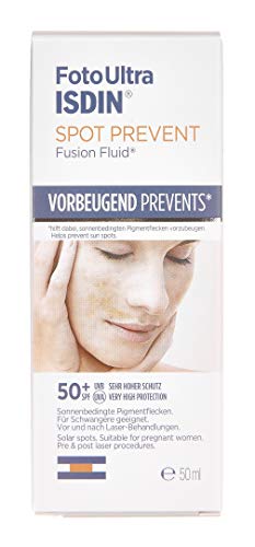 ISDIN FotoUltra Spot Prevent LSF 50+ Fusion Fluid Textur, muy alta protección, evita manchas de pigmento, 50 ml