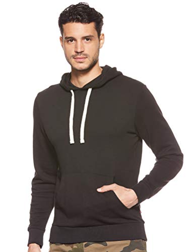 Jack & Jones Jjeholmen Sweat Hood Noos Capucha, Negro (Black Fit:Reg Fit), Large para Hombre