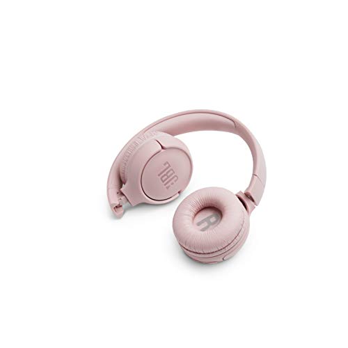 JBL Tune500BT - Auriculares inalámbricos On Ear con Bluetooth y diadema plegable, Batería de hasta 16 horas, Color rosa