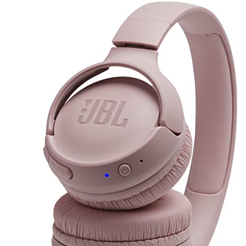 JBL Tune500BT - Auriculares inalámbricos On Ear con Bluetooth y diadema plegable, Batería de hasta 16 horas, Color rosa