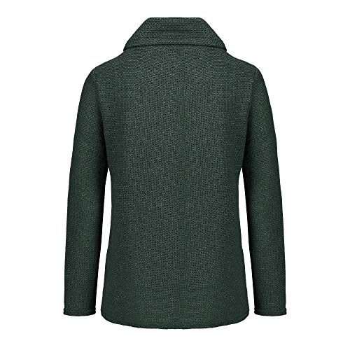 Jerseys De Punto para Mujer Cuello de Tortuga Manga Larga Suelto Prendas de Punto Suéter Irregular Jerséis Collar de la Pila Tops Cálido Otoño Invierno riou