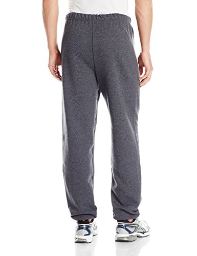 Jerzees Men's Adult Elastic Bottom Sweatpants X Sizes, Black Heather, 3X-Large