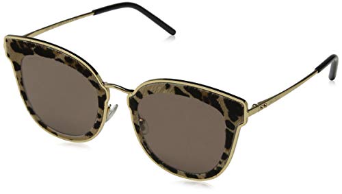 Jimmy Choo NILE/S 2M XMG 63 Gafas de sol, Dorado (Gdblkanimali/Bw Black Brown), Mujer