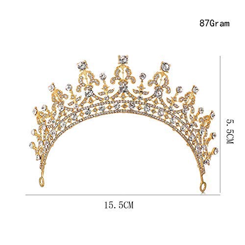 Joya elegante de diamantes de imitación para novia, estilo vintage, para bodas, bailes, fiestas, tiaras, horquillas para el pelo para novia, dama de honor, nombre del color: plata