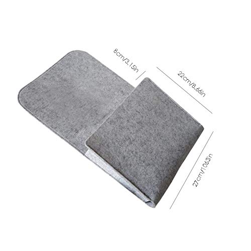 JoyRolly Bolso Colgante Organizador de mesita de Noche Gris Bolso de Almacenamiento para Libros, teléfono, Gafas, Juguetes, revistas-27x22x8 cm (Gris) Gray Without Holes