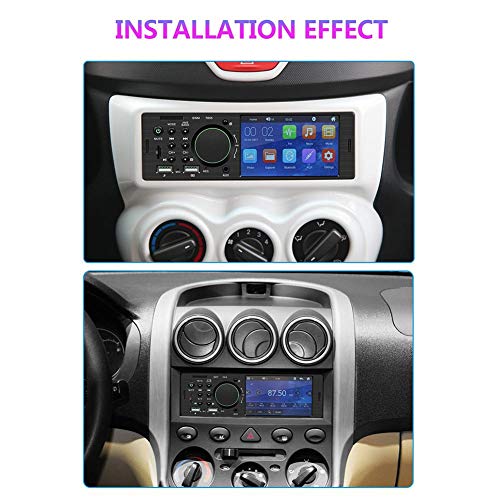 Juman634 Radio FM TFT 1 DIN Coche Pantalla táctil Radio Estéreo Bluetooth El transmisor FM MP5 El Reproductor Puede conectarse a la cámara de visión Trasera 4.1 Pulgadas