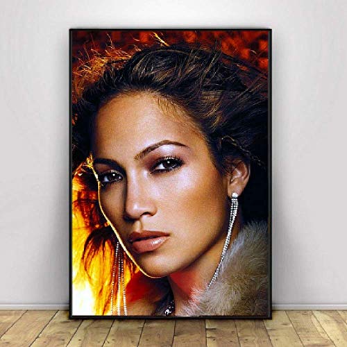 JYSHC Imprimir En Lienzo Jennifer Lopez (Jennifer Lopez) Impresiones Murales Imagen En Lienzo Carteles Decoración para El Hogar Nv110Yz 40X60Cm Sin Marco