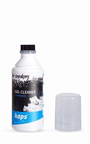 Kaps Limpiador de Gel para Zapatillas y Calzado Informal con Aplicador de Brocha, para Cuero Textil Ante Nobuck Lona, Sneakers Gel Cleaner