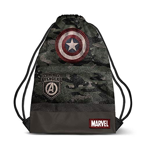 Karactermania Captain America Army-sacca Storm Bolsillo Suelto para Mochila 48 Centimeters Multicolor (Multicolour)