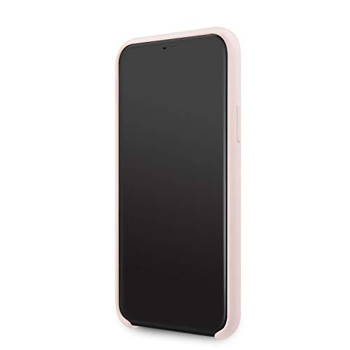 Karl Lagerfeld - Carcasa de silicona para iPhone 11 con interior de microfibra suave, color rosa claro