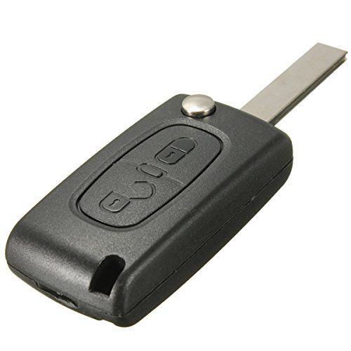 KaTur 2 Botón - Carcasa de Repuesto para Llave con Mando para Citroen Peugeot 207 307 407 308 407 607