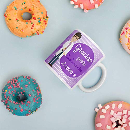 Kembilove. Tazas Desayuno Originales para Farmacéutico – Taza de café de Agradecimiento para Farmacéuticos Que lucharon en Ayudar a la Gente – Regalos Originales de Farmacéutico