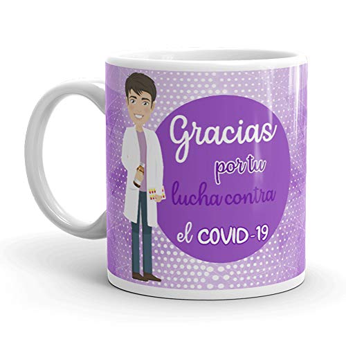 Kembilove. Tazas Desayuno Originales para Farmacéutico – Taza de café de Agradecimiento para Farmacéuticos Que lucharon en Ayudar a la Gente – Regalos Originales de Farmacéutico