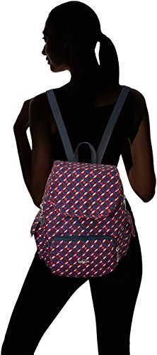 Kipling City Pack S, Mochila para Mujer, Varios Colores (Red Tile Print), 27x33.5x19 cm