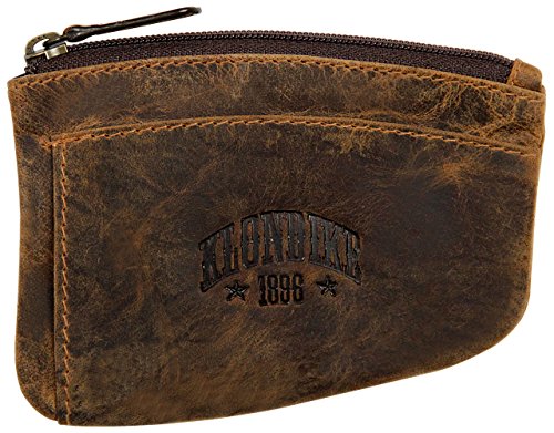 Klondike 1896 'Logan' Estuche para Llaves de Cuero, Llavero de Cuero Mujeres y Hombres - Marrón