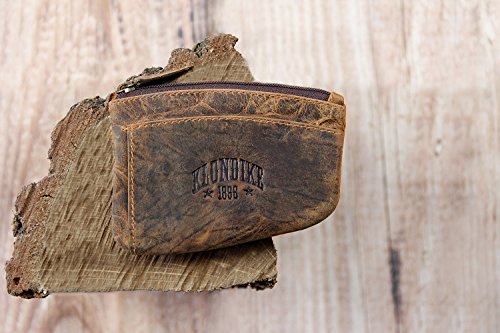 Klondike 1896 'Logan' Estuche para Llaves de Cuero, Llavero de Cuero Mujeres y Hombres - Marrón