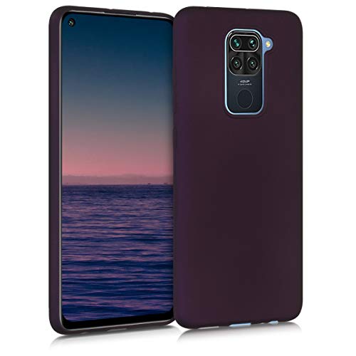 kwmobile Funda Compatible con Xiaomi Redmi Note 9 - Carcasa móvil de Silicona - Protector Trasero en Frambuesa metálico