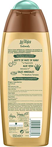 La Toja Naturals - Gel De Baño Con Kukui Y Aloe Vera - 12 uds de 550Ml (6.600ml)