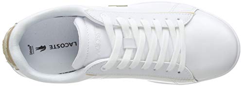 Lacoste Carnaby EVO 118 6 SPW, Zapatillas para Mujer, Blanco (White/Gold), 38 EU