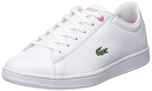 Lacoste Carnaby EVO BL 2 SUJ, Zapatillas Unisex Niños, Blanco (B53 White/Pink), 36 EU