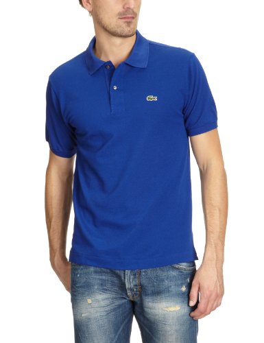 Lacoste L1212 Camiseta Polo, Azul (Cosmique), S para Hombre