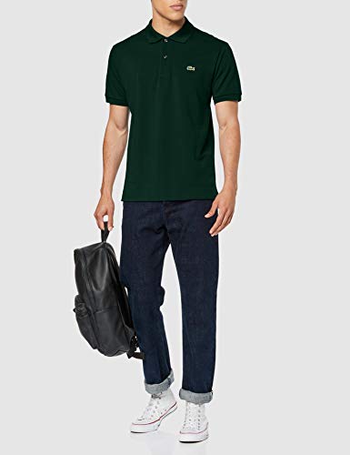 Lacoste L1212 Camiseta Polo, Verde (Sinople), L para Hombre