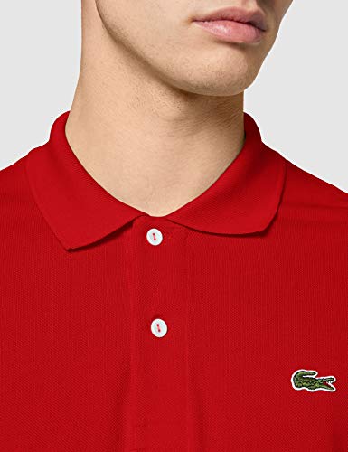 Lacoste L1212, Polo Para Hombre, Rojo (Rouge), Medium (Talla del fabricante: 4)