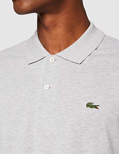 Lacoste L1264, Polo para Hombre, Gris (Argent Chine), XXXX-Large (Talla del fabricante: 9)