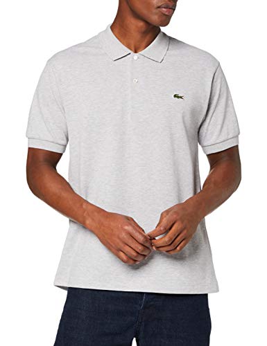 Lacoste L1264, Polo para Hombre, Gris (Argent Chine), XXXX-Large (Talla del fabricante: 9)