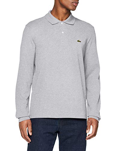 Lacoste L1313 Polo, Gris (Argent Chine), S (Talla del Fabricante: 3) para Hombre