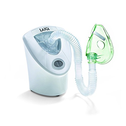 Laica MD6026 Inhalador-Nebulizador de ultrasonidos  poco ruidoso, optimo para niños, fácil de usar, desconexión autmática, incluye transformador para la toda de red