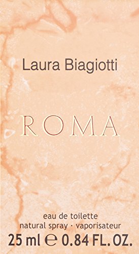 Laura Biagiotti Roma 25ml eau de toilette Mujeres - Eau de toilette (Mujeres, 25 ml, Envase no recargable, Bergamota, Menta, Cassis, Sicily Bergamot, Mint, Carnación, Jazmín, Rosa, Tuborosa)