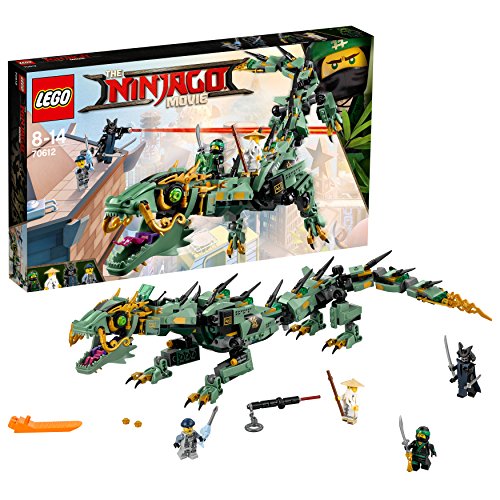 LEGO Ninjago - Dragón Mecánico del Ninja Verde, Juguete de Construcción de Aventuras Ninja (70612)