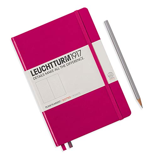 LEUCHTTURM1917 344809 Libreta de notas Medium (A5) tapas duras, 251 páginas numeradas, baya, puntos