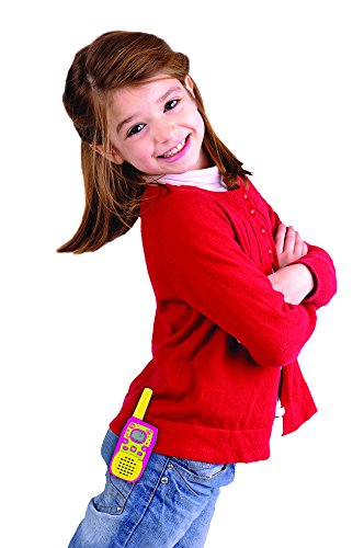 LEXIBOOK TW41SL Disney Soy Luna-Par de walkie talkies Digitales, Rango 5 kms, Color Rosa/Amarillo