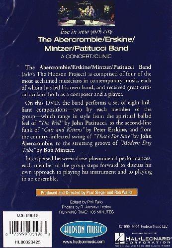 Live In New York City: The Abercrombie/ Erskine/ Mintzer/ Patitucci Band: A Concert/ Clinic [Reino Unido] [DVD]