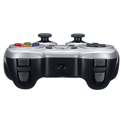 Logitech F710 Gamepad Inalámbrico, 2,4 GHz con Nano-Receptor USB, Distribución de Botones Clásica, Doble Efecto de Vibración, Mando de Dirección 4 Conmutadores, PC/Steam/AndroidTV , Negro/Gris