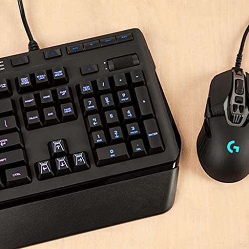 Logitech G910 Orion Spectrum, Teclado Mecánico RGB para Gaming, Romer-G Táctil, 9 Teclas G, Segunda Pantalla Arx, Disposición QWERTY, USB/Alámbrico, Negro