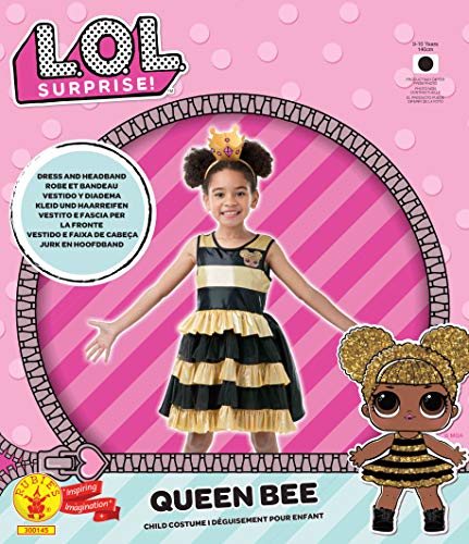 Lol Surprise - Disfraz Queen Bee para niñas, 5-6 años (Rubies 300144-M)