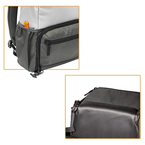 Lowepro LP37236-PWW - Mochila para cámara Ext. Truckee BP 200 LX, para Tablet 13", DSLR compacta/cámara sin Espejo, Sony, Canon, Nikon, 1-2 Objetivos, Gimbal, Dron, dji, Osmo, Mavic, Gris Claro