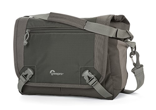 Lowepro Nova Sport 17L AW - Bolsa Bandolera para cámaras réflex (con Compartimentos para Accesorios), Gris