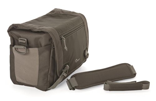 Lowepro Nova Sport 17L AW - Bolsa Bandolera para cámaras réflex (con Compartimentos para Accesorios), Gris