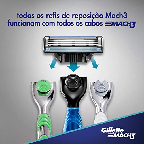 Mach3 Gillette Afeitadora - 4 Recambios, Empaque puede variar