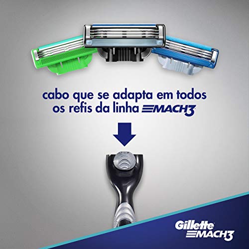 Mach3 Gillette Afeitadora - 4 Recambios, Empaque puede variar