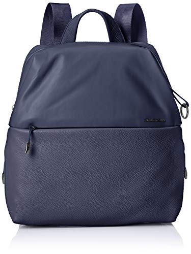 Mandarina Duck Athena, Mochila para Mujer, Azul (Blu/Dress Blue), 10x21x28.5 cm (B x H x T)