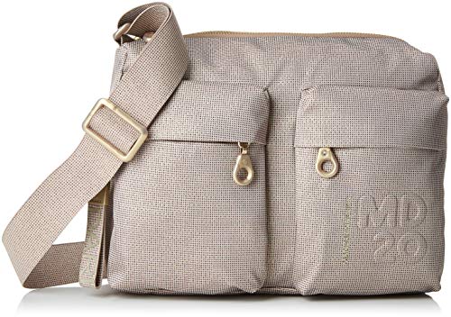 Mandarina Duck Md20 Lux Tracolla - Bolso bandolera para mujer, 8,5 x 20 x 29 cm, color Gris, talla 8.5x20x29 cm (B x H x T)